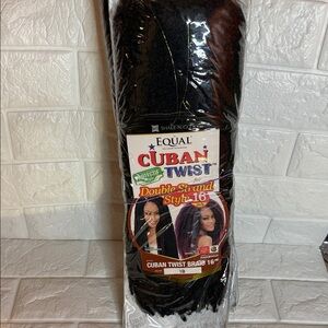 Equal Cuban Twist Hair - Black 1B -16 inches